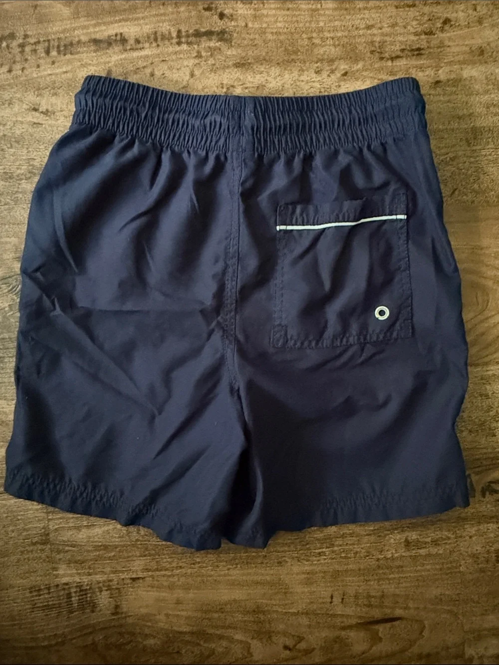 Navy Swim Shorts with Blue Drawstring kids large 10/12